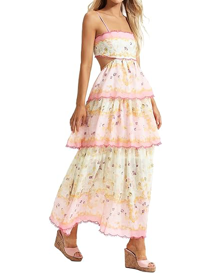 Floral Garden Party Dress Tea Party Dress Y2k Dresses