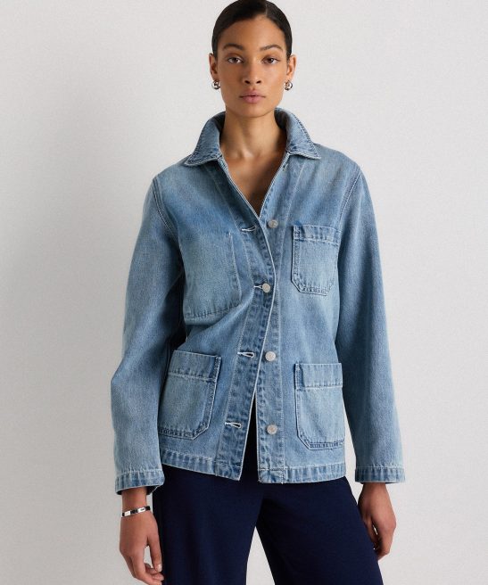 Organic Cotton Denim Chore Jacket